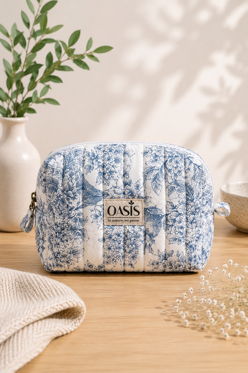 Trousse - Toile de Jouy - taille moyenne
