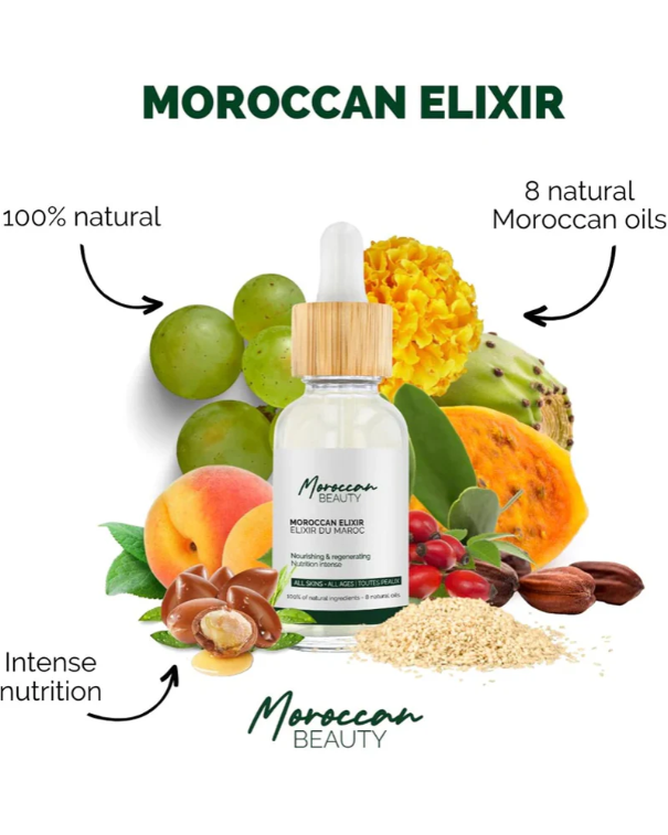 Elixir du Maroc aux 8 huiles naturelles - 100% naturel