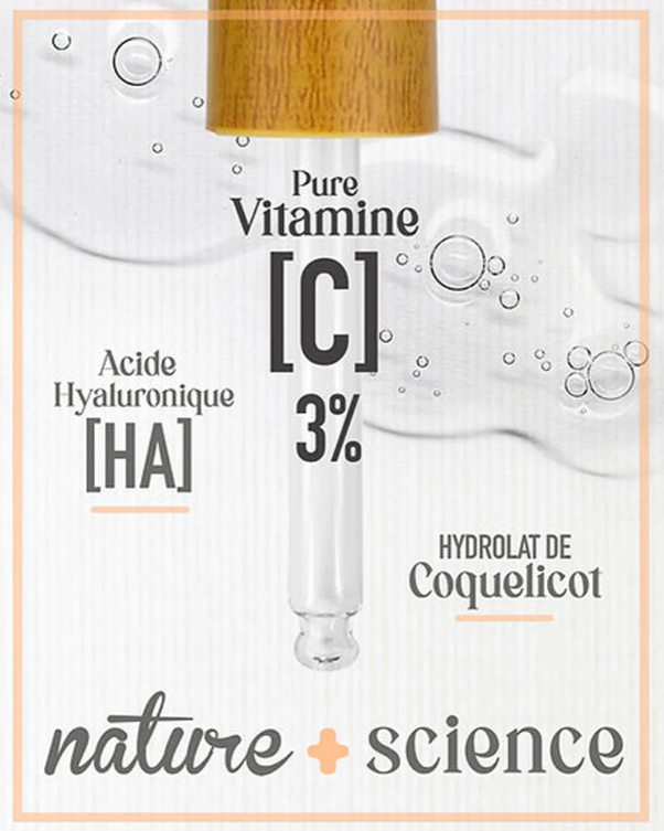 UrbanK Sérum de Jour à la Vitamine C Pure 3% + HA BOOSTER D'ECLAT - 30ml