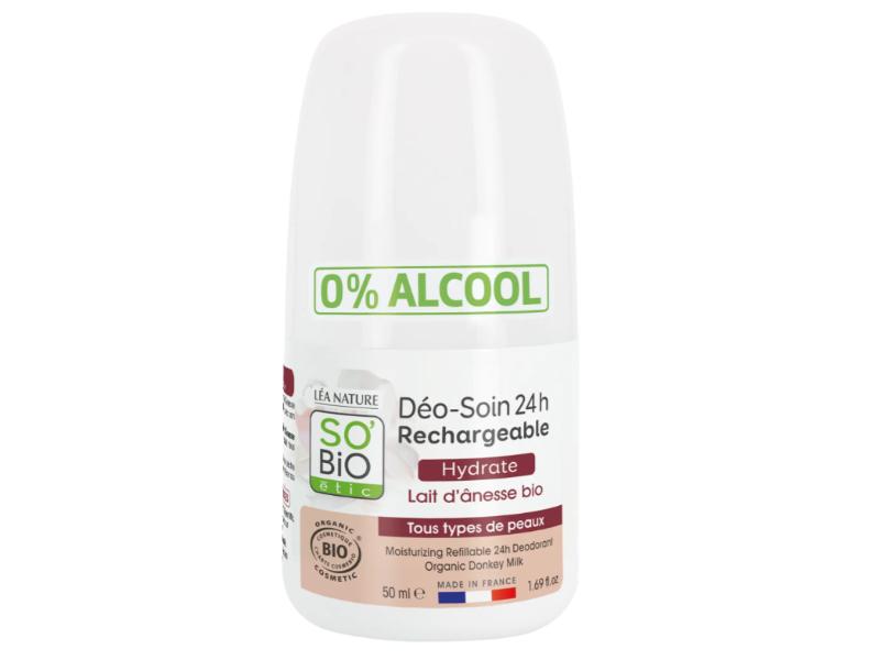 Déo-soin rechargeable Hydrate Lait d'ânesse bio