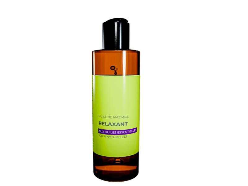 Huile de Massage Relaxante aux Huiles Essentielles – 150ml