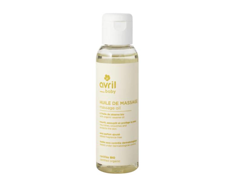 HUILE DE MASSAGE BÉBÉ 100 ML – CERTIFIÉE BIO