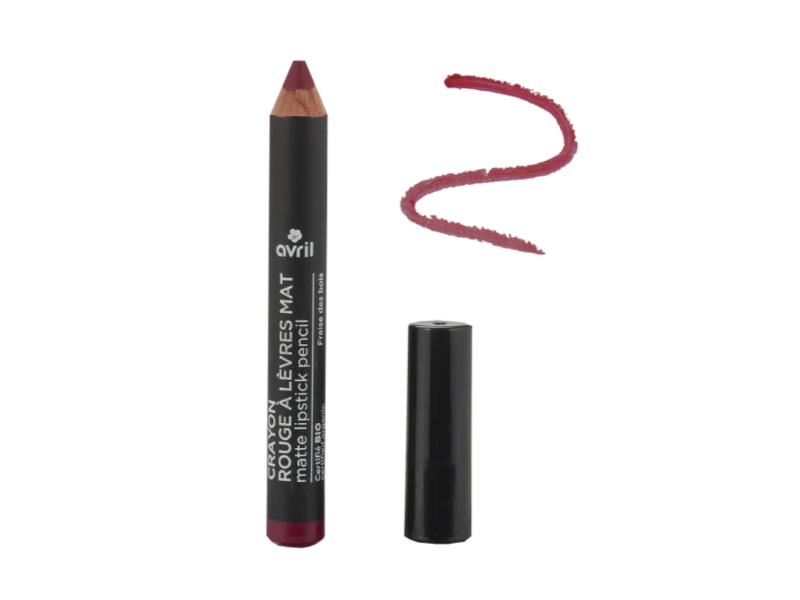 CRAYON ROUGE À LÈVRES MAT FRAISE DES BOIS CERTIFIÉ BIO