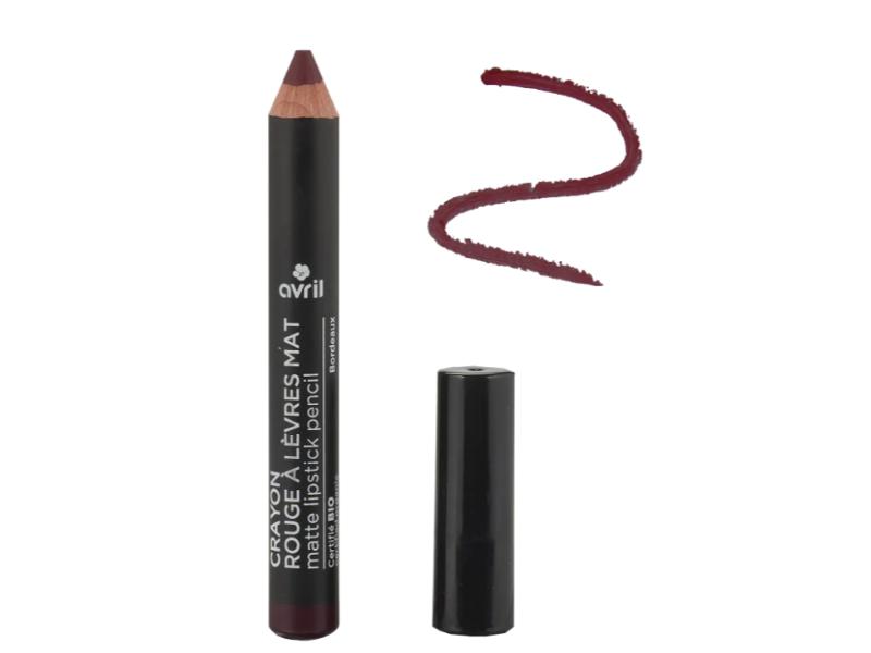 CRAYON ROUGE À LÈVRES MAT BORDEAUX CERTIFIÉ BIO