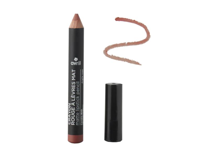 CRAYON ROUGE À LÈVRES MAT ARGILE ROSE CERTIFIÉ BIO