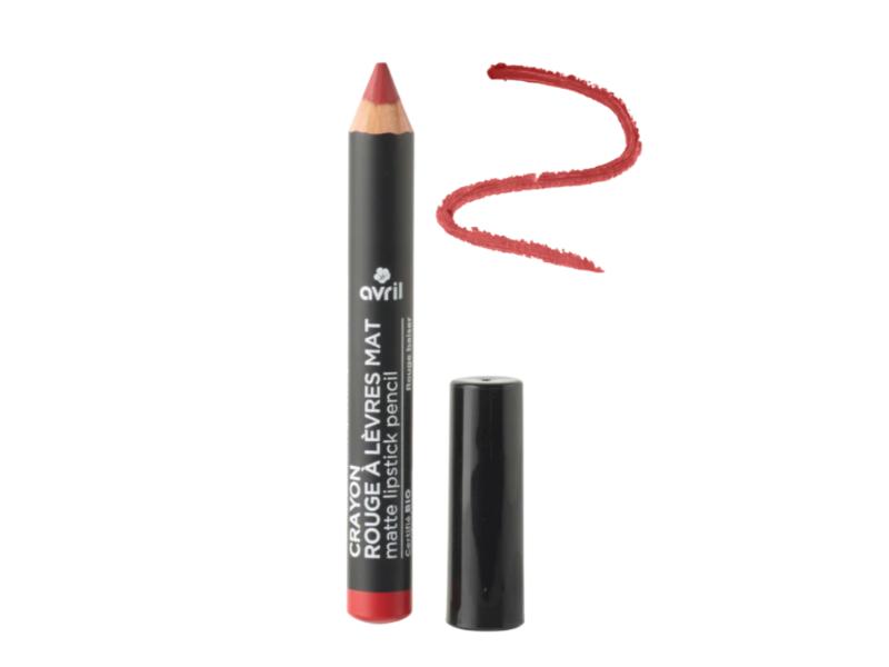 CRAYON ROUGE À LÈVRES MAT ROUGE BAISER CERTIFIÉ BIO