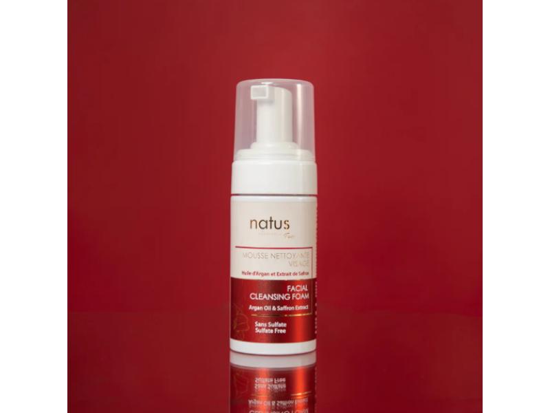 MOUSSE NETTOYANTE VISAGE - 100ML HUILE D'ARGAN & EXTRAITS DE SAFRAN