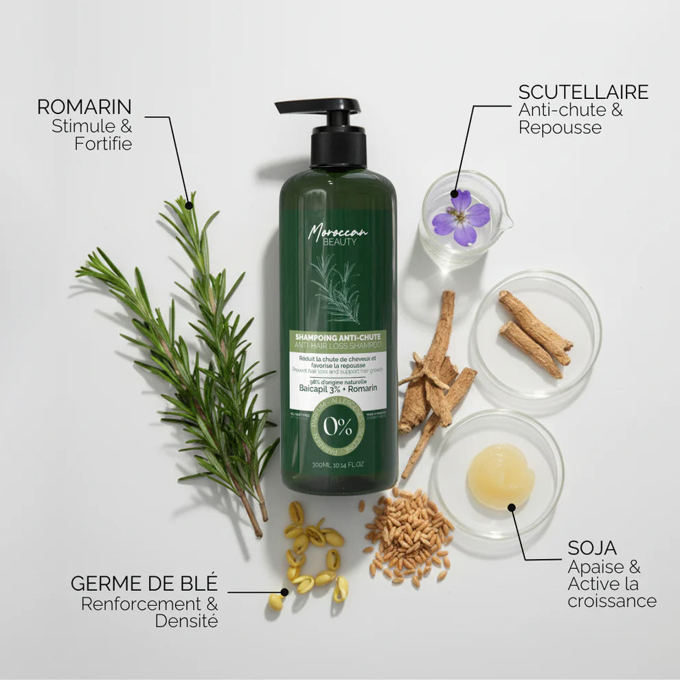 SHAMPOING NATUREL ANTI-CHUTE & REPOUSSE 300ml