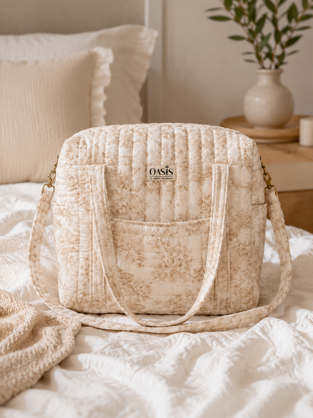 Sac Weekender - Toile de Jouy