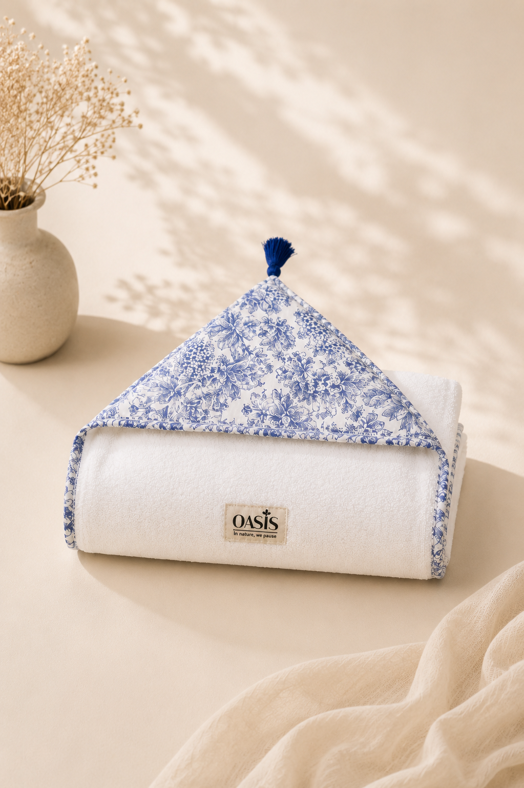 Sortie de bain Bébé - Toile de Jouy