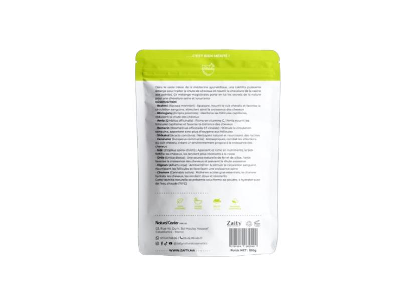 Takhlita Ayurvédique Anti-chute pour des Cheveux Sains et Luxuriants 100g