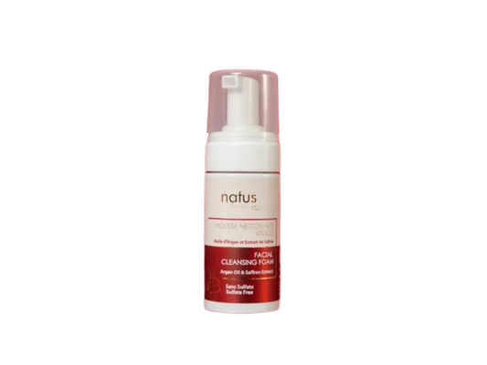 MOUSSE NETTOYANTE VISAGE - 100ML HUILE D'ARGAN & EXTRAITS DE SAFRAN