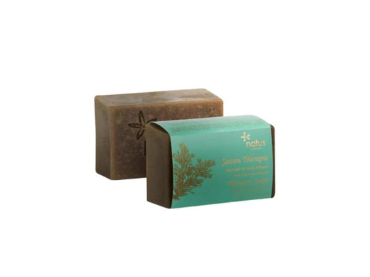 SAVON THÉRAPIE ROMARIN ET HUILE D'ARGAN / PEAU GRASSE ET ACNÉIQUE