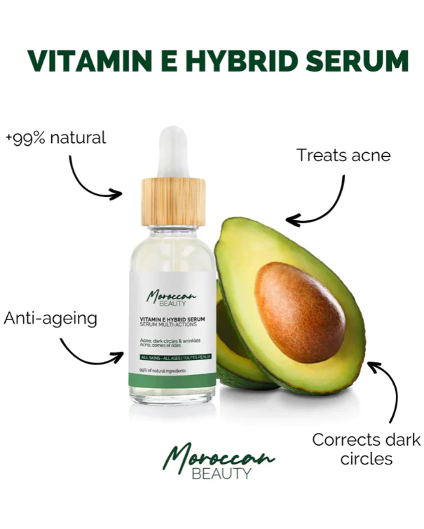 Sérum Vitamine E - ACNE, CERNES & RIDES