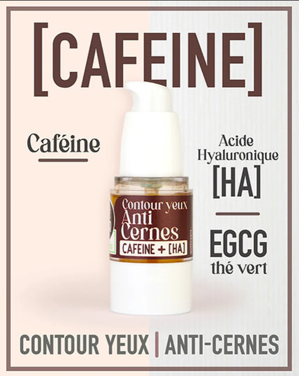 UrbanK Contour Yeux & Anti-Cernes Sérum de Jour Défatiguant Caféine + HA - 15ml