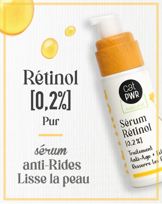 UrbanK Traitement RETINOL pur [0,2%] Sérum concentré Anti-Age & Anti-Rides + Eclat