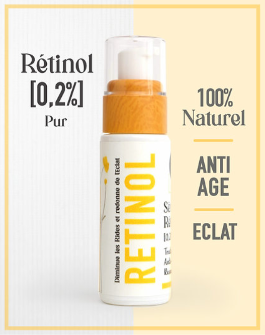 UrbanK Traitement RETINOL pur [0,2%] Sérum concentré Anti-Age & Anti-Rides + Eclat
