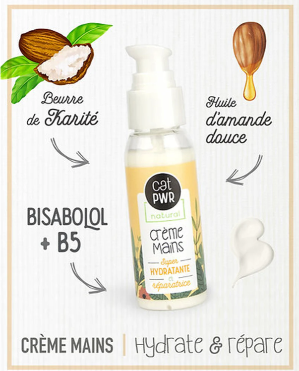 UrbanK Crème Mains Hydratante et Réparatrice à la Karité + Amande Douce - 40g