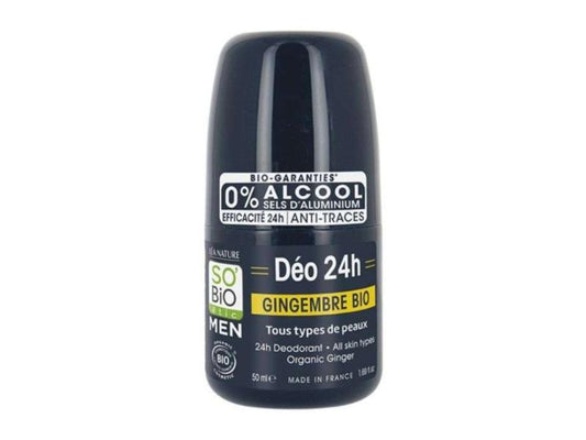 SO BIO HOMME DEODORANT 24H GINGEMBRE BIO 50 ML
