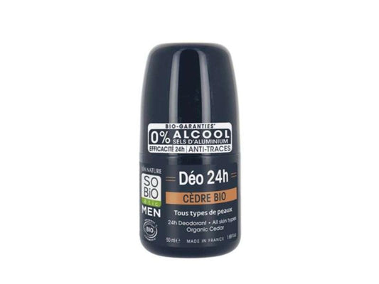 SO BIO HOMME DEODORANT 24H CEDRE BIO 50 ML