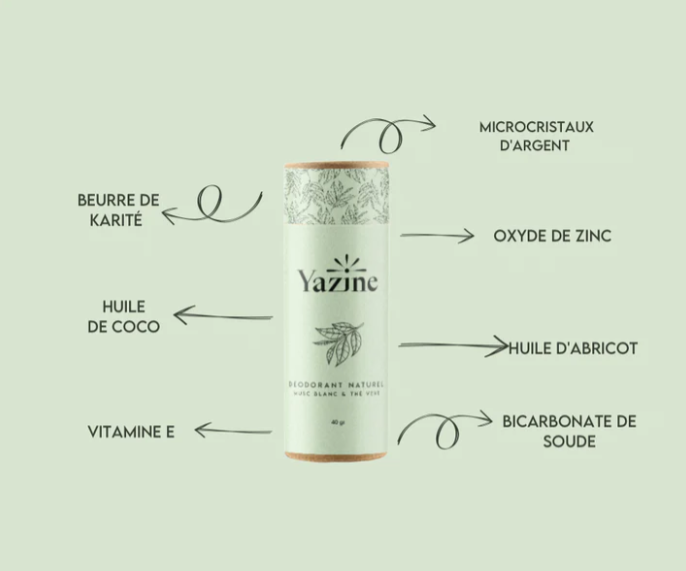 DEODORANT SOLIDE NATUREL - EFFICACITÉ 48H - AU THE VERT ET MUSC BLANC