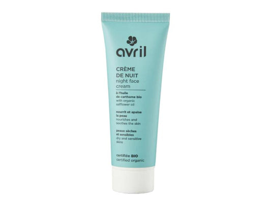 CRÈME DE NUIT PEAUX SÈCHES & SENSIBLES 50 ML - CERTIFIÉE BIO