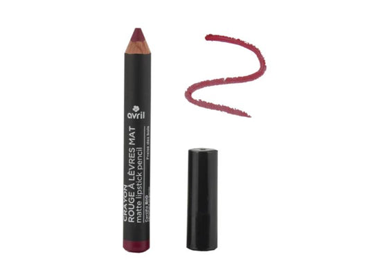 CRAYON ROUGE À LÈVRES MAT FRAISE DES BOIS CERTIFIÉ BIO