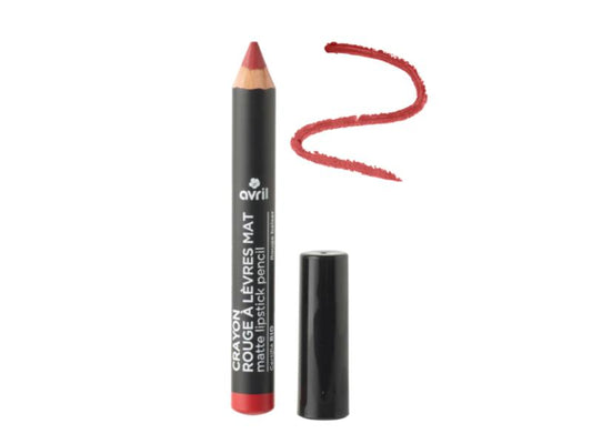 CRAYON ROUGE À LÈVRES MAT ROUGE BAISER CERTIFIÉ BIO