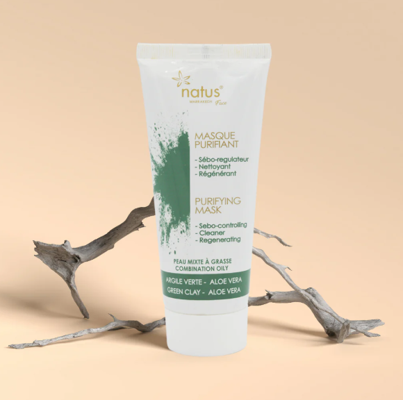 MASQUE PURIFIANT ARGILE VERTE ET HUILE D'ARGAN - 100 ML