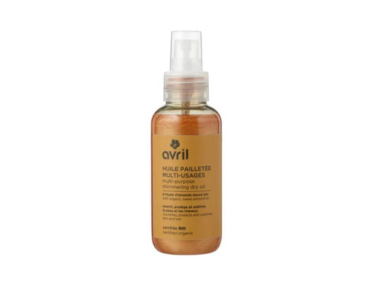HUILE PAILLETÉE MULTI-USAGES 100ML - CERTIFIÉE BIO