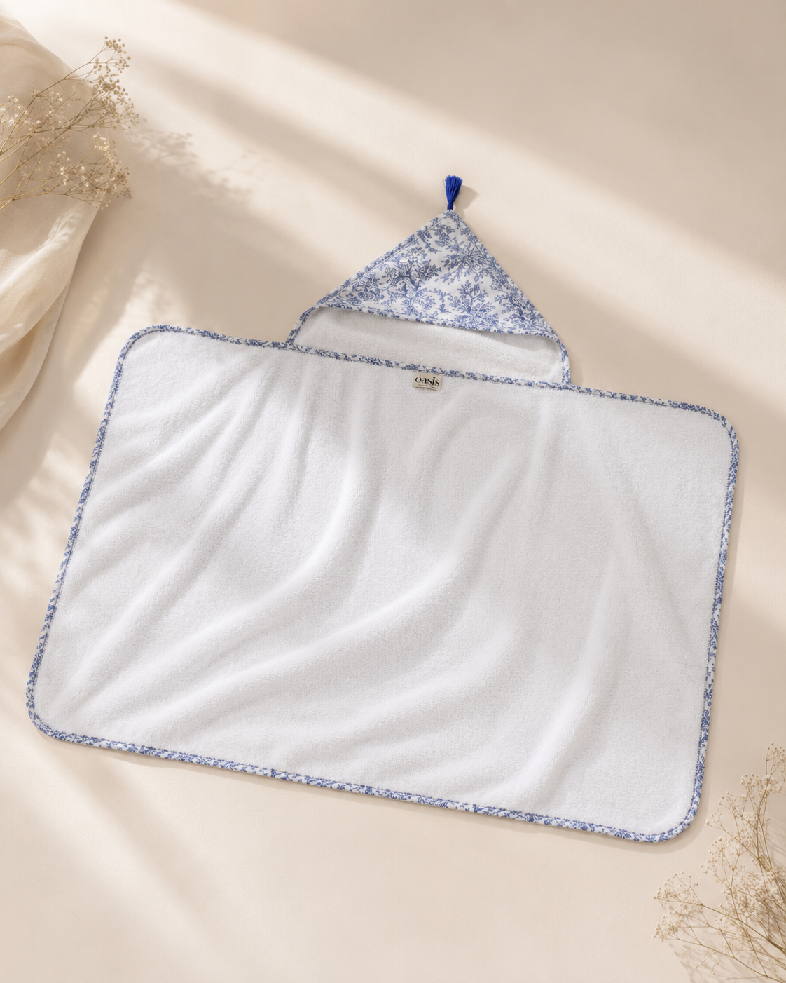 Sortie de bain Bébé - Toile de Jouy