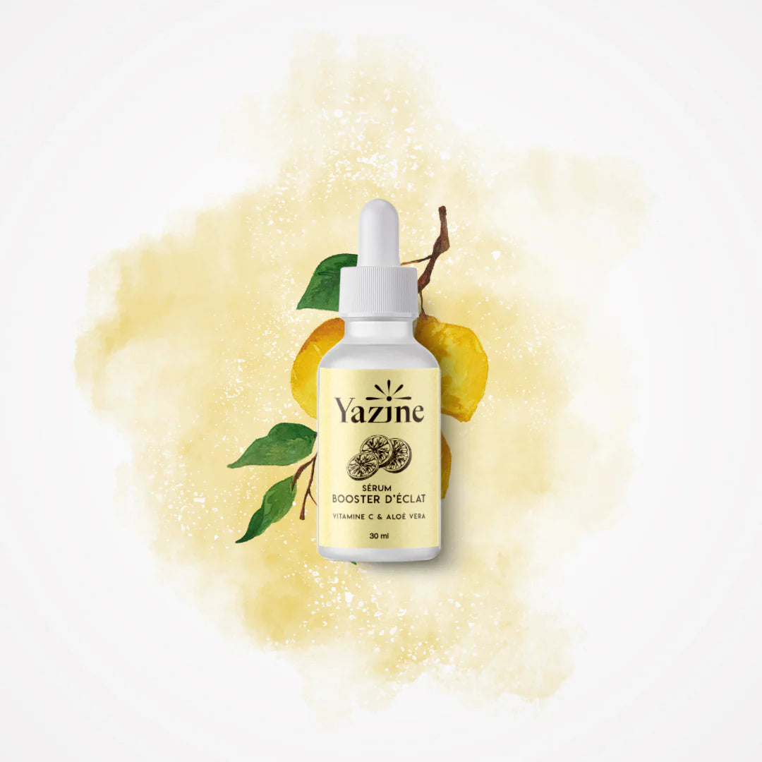 SERUM BOOSTER D'ÉCLAT - NOURRISSANT & ANTI-AGE - A LA VITAMINE C & ALOÉ VERA
